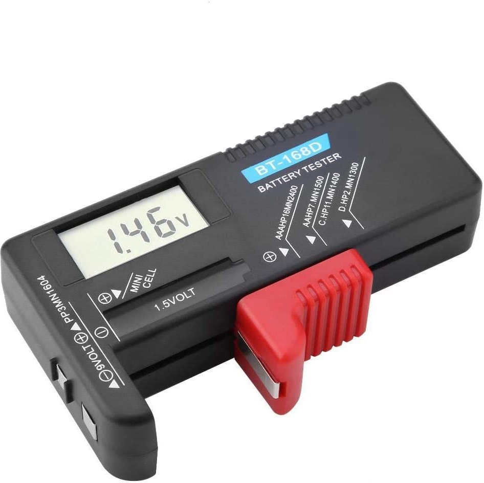 Namens keuken vee ᐅ • Digitale batterij tester voor AA, AAA, C, D, PP3, 9V | Eenvoudig bij  KnoopcelGigant.be