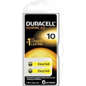 Duracell 10 hoortoestel batterij - blister 6