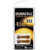 Duracell 312 hoortoestel batterij - blister 6