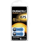 Duracell 675 hoortoestel batterij - blister 6