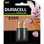 Duracell AA/HR6 Oplaadbare Batterijen - 2500 mAh - 2 stuks