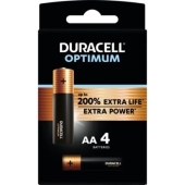 Duracell Optimum Alkaline MN1500 AA BL4