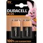 Duracell Plus Power Duralock Alkaline 9v/6LR61 multipack 9V (2 x blister 1)