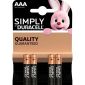 Duracell Simply Alkaline AAA - blister 4