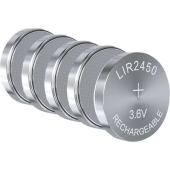 LIR2450 3.6V Oplaadbare Li-ion knoopcel batterij multipack 5 stuks
