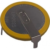 Oplaadbare knoopcelbatterij LIR2025  3.6V - 90 graden
