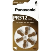 Panasonic PR312 hoortoestel batterij Zinc Air 6 stuks