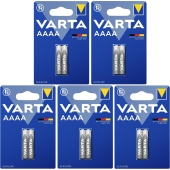 Varta AAAA / MN2500 / LR61 Alkaline Batterij multipack- (5 x blister 2)