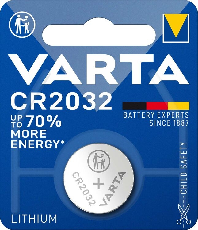 Varta Litiumbatteri CR2032 2-pack - Knappcellsbatterier